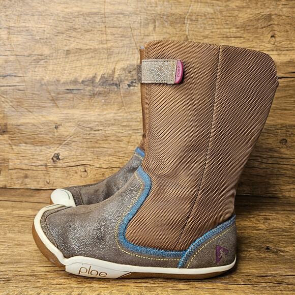 Plae Camille Brown Suede Mid Calf Boot size 1 - Picture 2 of 10